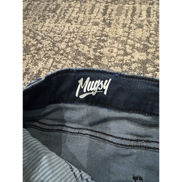 Mugsy Studio Blues Flex Stretch Jeans Mens 34x30 Dark Wash Slim Fit  Denim - Picture 4 of 12